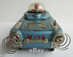 Vintage Modern Toys M-18 Space Tank, Motor Works, For Restore Repair Or Parts