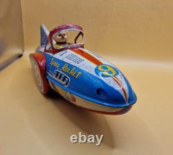 Vintage Modern Toys MT Space Rocket No 9 Tin Toy Japan 32cm 12.6 Astronaut