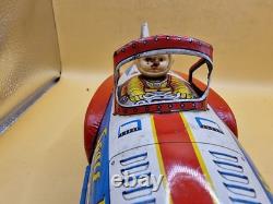 Vintage Modern Toys MT Space Rocket No 9 Tin Toy Japan 32cm 12.6 Astronaut