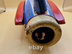 Vintage Modern Toys MT Space Rocket No 9 Tin Toy Japan 32cm 12.6 Astronaut