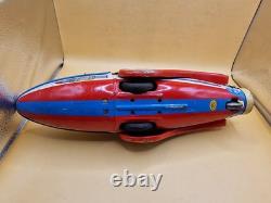 Vintage Modern Toys MT Space Rocket No 9 Tin Toy Japan 32cm 12.6 Astronaut