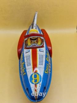 Vintage Modern Toys MT Space Rocket No 9 Tin Toy Japan 32cm 12.6 Astronaut