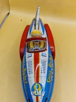 Vintage Modern Toys MT Space Rocket No 9 Tin Toy Japan 32cm 12.6 Astronaut