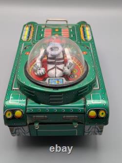 Vintage Modern Toys Masudaya Tin Toy Space Tank JAPAN As-is For Parts