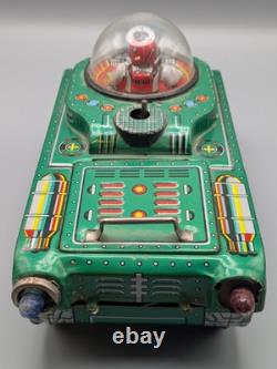 Vintage Modern Toys Masudaya Tin Toy Space Tank JAPAN As-is For Parts