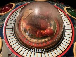 Vintage Modern Toys Tin Battery Operated X-7 Space Explorer Ship 1960s Japan