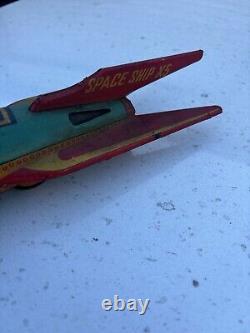 Vintage Modern Toys Tin Toy Space Ship X5 Toy Vtg Japan