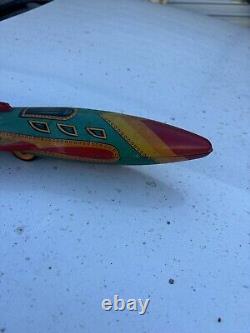 Vintage Modern Toys Tin Toy Space Ship X5 Toy Vtg Japan