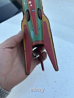 Vintage Modern Toys Tin Toy Space Ship X5 Toy Vtg Japan