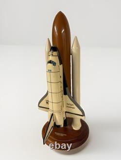 Vintage NASA Space Shuttle Challenger 1/200 Wood Model Toys & Models Corp