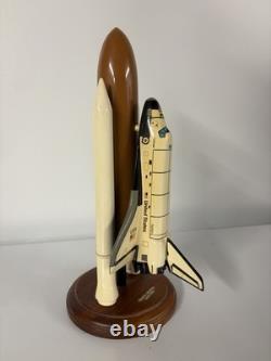 Vintage NASA Space Shuttle Challenger 1/200 Wood Model Toys & Models Corp