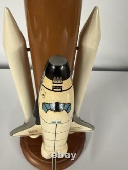 Vintage NASA Space Shuttle Challenger 1/200 Wood Model Toys & Models Corp