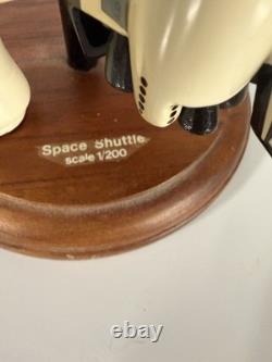 Vintage NASA Space Shuttle Challenger 1/200 Wood Model Toys & Models Corp