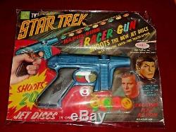 Vintage NBC Star Trek Tracer Disc Gun Ray-Line 1966 Unopened RAPID FIRE