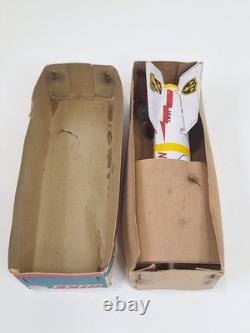 Vintage NIKE Tin Toy Rocket Masuya Japan Made Friction Powered with Box US Army