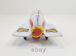 Vintage NIKE Tin Toy Rocket Masuya Japan Made Friction Powered with Box US Army