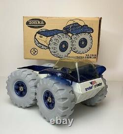 Vintage NO. 2546 TONKA CRATER CRAWLER W BOX & LOOKBOOK SPACE TOY NICE