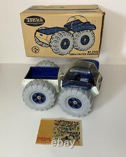 Vintage NO. 2546 TONKA CRATER CRAWLER W BOX & LOOKBOOK SPACE TOY NICE