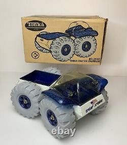 Vintage NO. 2546 TONKA CRATER CRAWLER W BOX & LOOKBOOK SPACE TOY NICE