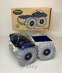 Vintage NO. 2546 TONKA CRATER CRAWLER W BOX & LOOKBOOK SPACE TOY NICE