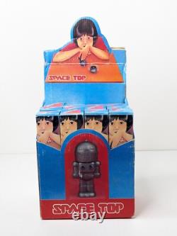 Vintage NOS Robot Space Top Display Plus 24 Individual Toys Made In Taiwan