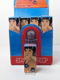Vintage NOS Robot Space Top Display Plus 24 Individual Toys Made In Taiwan