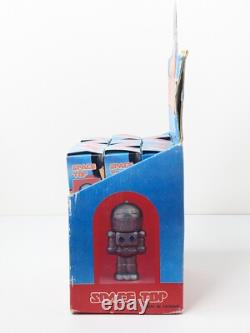 Vintage NOS Robot Space Top Display Plus 24 Individual Toys Made In Taiwan