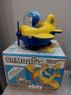 Vintage NOS Sovi Space Age Toy Space Plane Soviet Plastic Toy CCCP Friction Toy