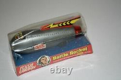 Vintage No. 1000 Nasta FLASH GORDON Battle Rocket wind up sealed window box