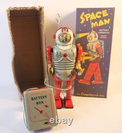 Vintage Nomura Space Man Remote Control Tin Toy