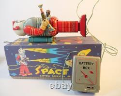 Vintage Nomura Space Man Remote Control Tin Toy