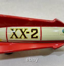 Vintage Nomura XX-2 tin Friction -Powered Spaceship from Japan, 1960's