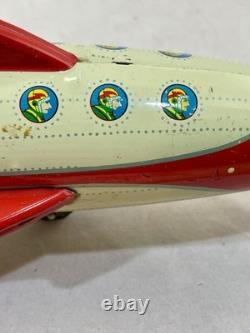 Vintage Nomura XX-2 tin Friction -Powered Spaceship from Japan, 1960's