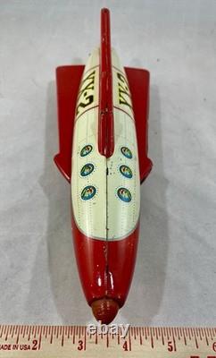 Vintage Nomura XX-2 tin Friction -Powered Spaceship from Japan, 1960's