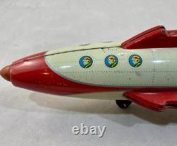 Vintage Nomura XX-2 tin Friction -Powered Spaceship from Japan, 1960's