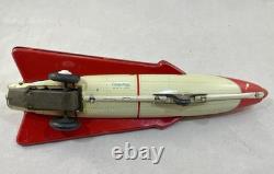Vintage Nomura XX-2 tin Friction -Powered Spaceship from Japan, 1960's
