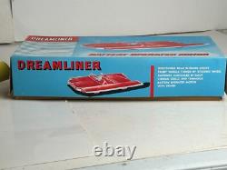 Vintage OK Toys Hong Kong Futuristic Space Battery Operated Dreamliner Car