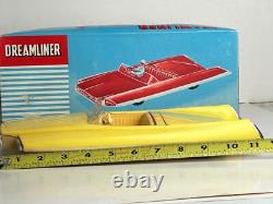 Vintage OK Toys Hong Kong Futuristic Space Battery Operated Dreamliner Car