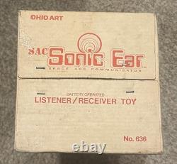 Vintage Ohio Art Battery Operated SAC Sonic Ear Space Age Communicator With Box