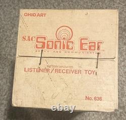 Vintage Ohio Art Battery Operated SAC Sonic Ear Space Age Communicator With Box