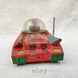 Vintage Old LTI Space Sparkling Tank Astronauts sparkling Friction Tin Toy156