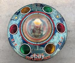 Vintage Old MT Trademark X-7 Space Explorer Ship Battery Litho Tin Toy Japan