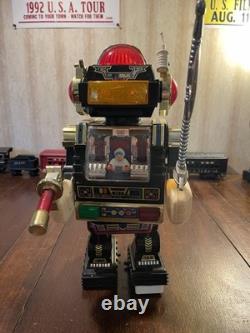 Vintage Old Son Ai Space Toy Star Robot Battery Operated Plastic Toy 1985 Works