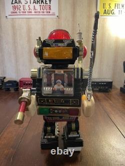 Vintage Old Son Ai Space Toy Star Robot Battery Operated Plastic Toy 1985 Works