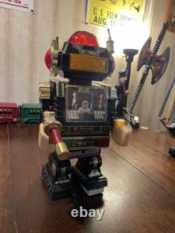 Vintage Old Son Ai Space Toy Star Robot Battery Operated Plastic Toy 1985 Works