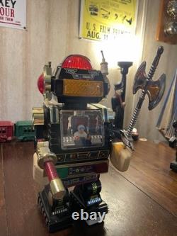 Vintage Old Son Ai Space Toy Star Robot Battery Operated Plastic Toy 1985 Works