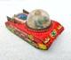 Vintage Old VTI Sparkling Space Tank Astronauts sparkling Friction Tin Toy158