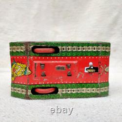 Vintage Old VTI Sparkling Space Tank Astronauts sparkling Friction Tin Toy158