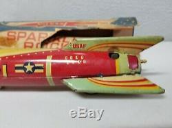 Vintage Original Masudaya Sparkling Rocket V-1 Japan 1950 Space Toy with Box