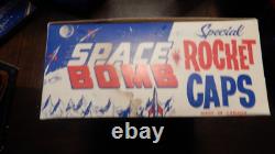 Vintage Original Space Bomb Special Rocket Caps Box 47 out of 48 Packs With Box